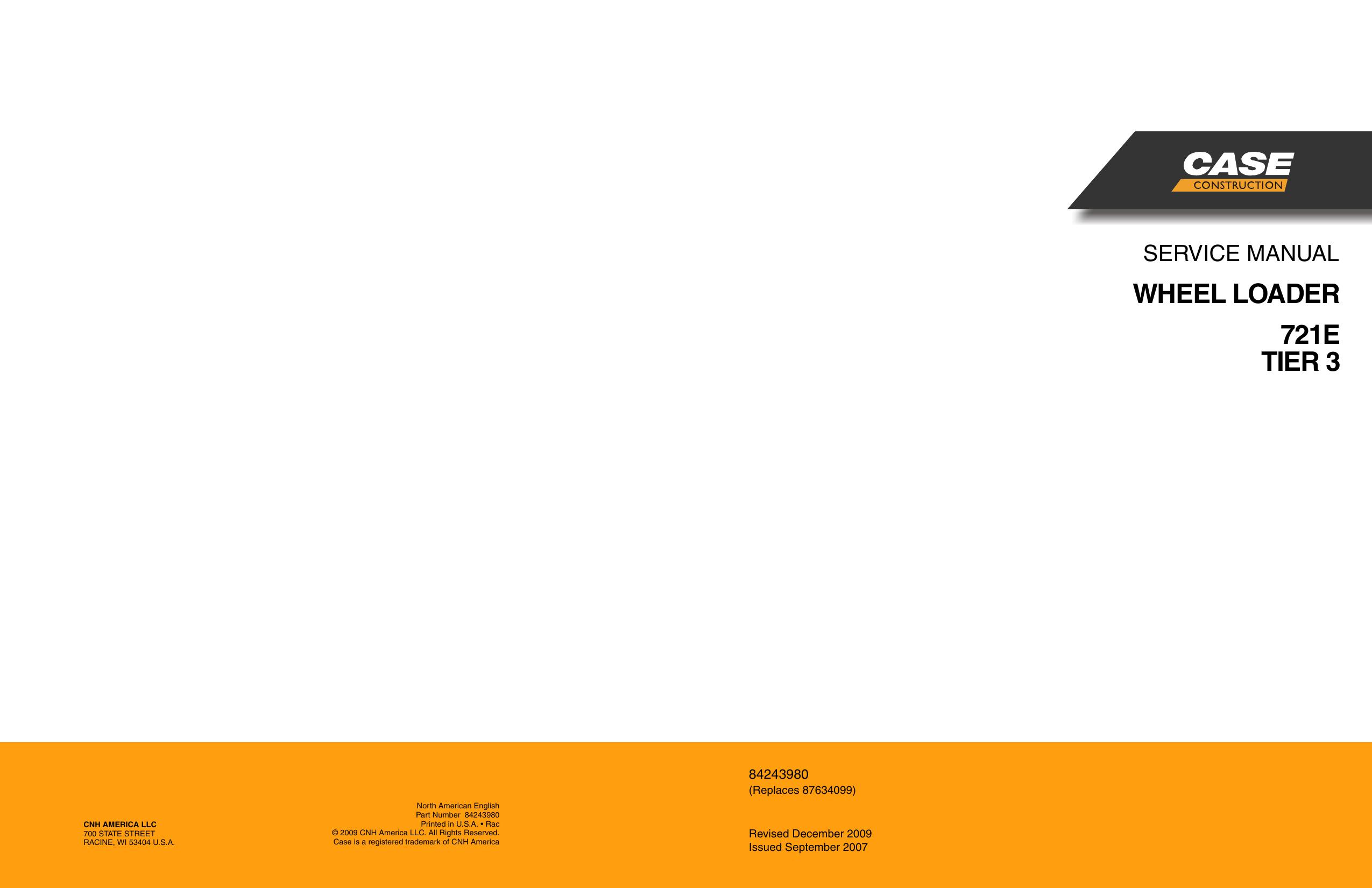 721E wheel loader SERVICE MANUAL